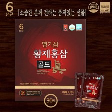 [대한홍삼진흥공사] 명기삼 황제홍삼골드진 70ml X 30포 + 쇼핑백