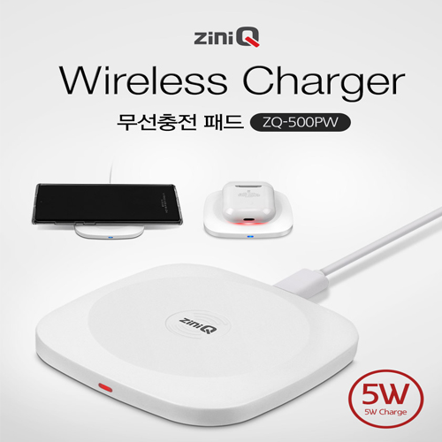 지니큐 Wireless Charher 무선충전패드 ZQ-500PW