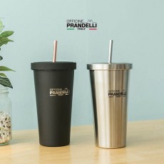 프란델리 스텐 텀블러 16oz 500ml (뚜껑 2 in 1)실버/블랙