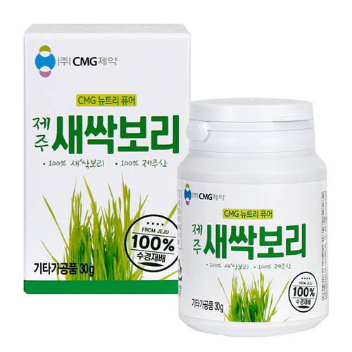 차병원 CMG제약 제주 유기농 새싹보리 분말 30g x 1통