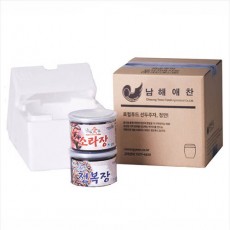 전남완도 저염식 특허간장 남해애찬 알뜰선물세트2호(전복장 250g + 소라장 250g)
(냉장)