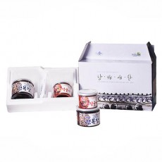 전남완도 저염식 특허간장 남해애찬 감사선물세트1호( 꼬마전복장 500g + 고추장굴비 250g )(냉장)