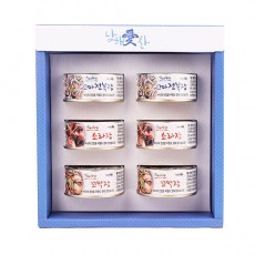 전남완도 저염식 특허간장 남해애찬 실속선물세트4호(꼬마전복100g*2개+소라100g*2개+꼬막100g*2개)
(캔)
