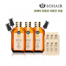 쏘헤어 모로코 아르간 오일 3개 세트 (100㎖3병,펌프3개,샘플6개)