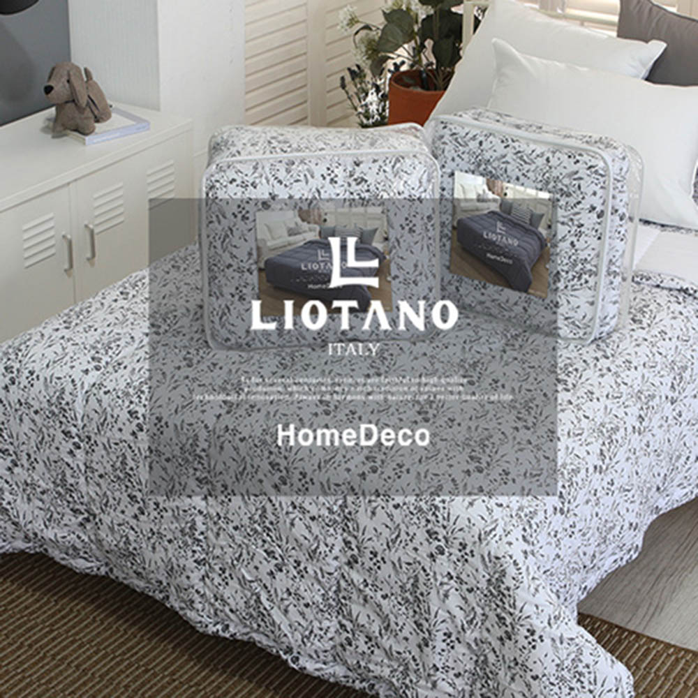 [LIOTANO] 리오타노 이태리 쉐도우 플라워 차렵이불(Q) / 국내산 LT-3117