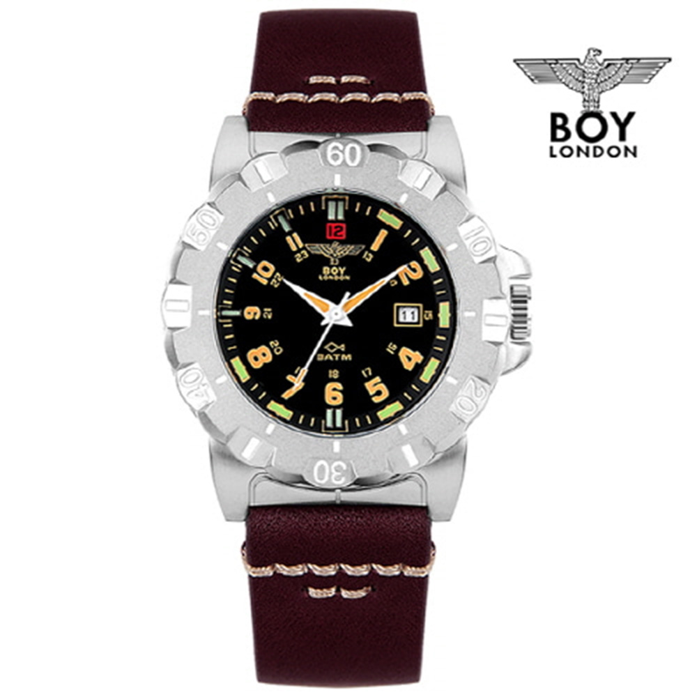 BOY LONDON 보이런던 남성 가죽 밴드시계BLD753WHBK