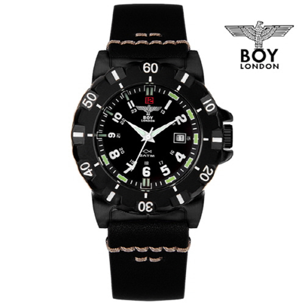 BOY LONDON 보이런던 남성 가죽 밴드시계 BLD753ABK