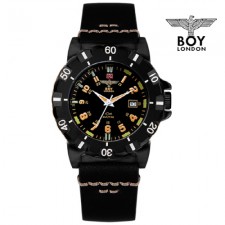 BOY LONDON 보이런던 남성 가죽 밴드시계 BLD753ORBK