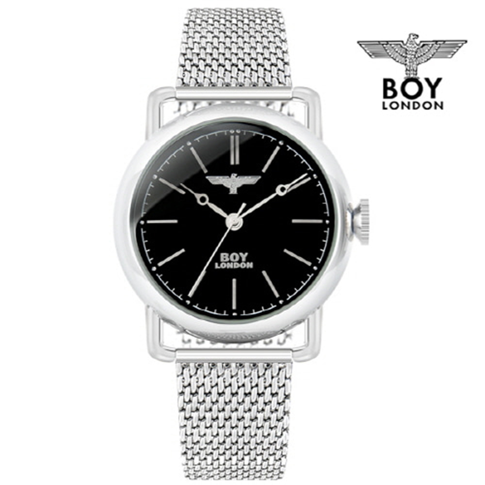 BOY LONDON 보이런던 남녀 공용 매쉬밴드 시계 BLD5505BK