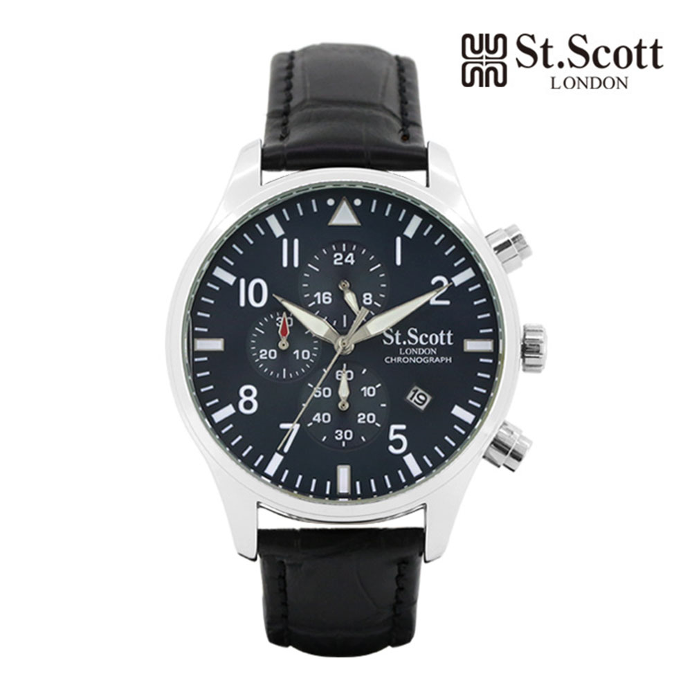 [St.Soott]세인트스코트 남성시계 ST3052L-SLB