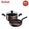[테팔] 인덕션 초콜릿 티타늄 프로 프라이팬 24cm+냄비 양수 20cm  TFC-IC4P0