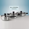 [리빙아트] 디오바코 POSSD 스텐냄비 3종(16cm 편수, 18cm 양수, 24cm 곰솥) IH사용 가능