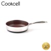 [Cookcell] 쿡셀 통3중 더블 세라믹 코팅 루비에디션 IH 소테팬 24cm / 품번 : 03029