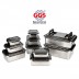 GGS NEW 직사각 푸드 컨테이너 6pcs (3종세트) (600ml(2P),1,400ml(2P),2,800ml(2P))
