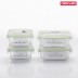 네오플램 프레쉬락 내열유리 밀폐용기 4종 세트 ( 정사각 320ml*2 직사각 370ml*2)
