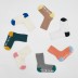 키즈니은 어린이 직각양말 투톤 골지 장목 3족 세트 K003