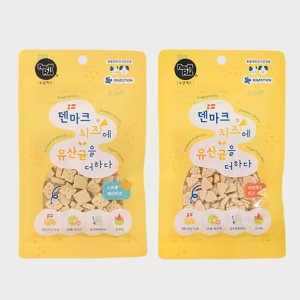 뉴알엑스 덴마크 까망베르치즈+유산균 80g/체다치즈+유산균 80g