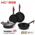 해피콜 누아르 레드라벨 IH 프라이팬 캐서롤 5종세트 (4900-0138)