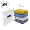 쉬메릭 지오메트릭 웨이브 세면타올 130g 2매 선물세트(색상랜덤)