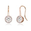 엘르주얼리 14K 서클 큐빅 드롭 귀걸이 (gold plated) ELGPEE504
