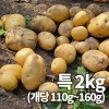 26년 햇 감자_특 2kg 찜용&요리용 중량 (110g~160g)