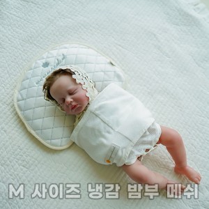 머미쿨쿨 무소음 스와들 스트랩 M 사이즈 냉감 밤부 메쉬