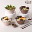 [쉬젤] 러반 포케볼 4인 8PCS 세트 (포케볼18cm-4p+젓가락-4p)
