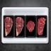 [명우한우] 한우1+등급 냉장 선물세트 1.2kg (등심 600g, 안심 300g, 채끝 300g)