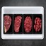 [명우한우] 한우1+등급 냉장 선물세트 1.2kg (등심 300g, 채끝 300g, 불고기 300g, 국거리 300g)