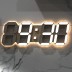 플라이토 무드 백라이트 3D LED 벽시계 38cm