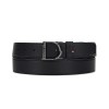 ST듀퐁 뉴 벨트 D로고 버클 루테늄 35mm 블랙그레인/블랙스무스 _ CJ9351200