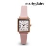 [마리끌레르] 손목시계 여성용 다이아몬드라인 가죽밴드 MCLA003 LPK