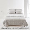 (홈쇼핑히트상품) [라뽐므] 간절기용 투월런 40수 100% 호주산 천연양모 이불솜(K) 0.9kg + 패드 1장 + 베개커버 2장