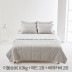 (홈쇼핑히트상품) [라뽐므] 간절기용 투월런 40수 100% 호주산 천연양모 이불솜(K) 0.9kg + 패드 1장 + 베개커버 2장