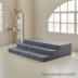 [코튼앤룸] 3단 접이식 고밀도 토퍼 매트리스 8cm 수퍼싱글(110*200) 그레이