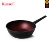 [Kassel] [카셀] 버건디 레더(leather) 인덕션 겸용 궁중팬28cm