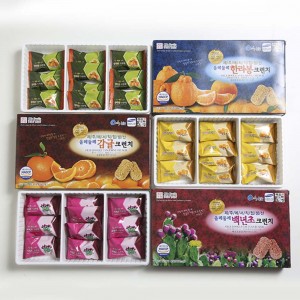 [제주마씸] 크런치 3종(감귤,한라봉,백년초)/각6gx10개
