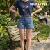 [블루링스] 여성 3부 빈티지 데님 청반바지 (색상 택1) BLM-050059