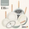 [Hamptons] 햄튼 엘피 세라믹 IH 프라이팬 20F+26F+28F+24W+26W+28G 5종 세트(6P)-B