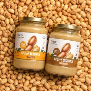 [달리브] 무첨가 땅콩버터 460g 스무스 / 크런치 2종 택1