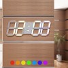 국산 시즌3 플라이토 프리즘 3D LED 벽시계 LG전구 38cm