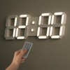 국산 플라이토 3D LED 인테리어 벽시계 LG전구 38cm_크림화이트