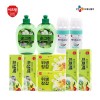 CJ프레시웨이-순그린사과500ml*2개,베이킹소다500g*2개,위생백50매*2개,지퍼백10매*2개,위생장갑30매*2 (벌크) 00736