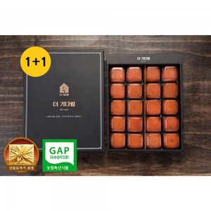 [1+1]더 기다림 자연맛집 청도초당곶감 특왕 햇 반건시 프리미엄 스페셜 감동3호 선물세트 [20개 1.3kg이내]