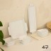 [케어프린] 세라믹 나눔 접시 볼 플레이팅 정사각 4구 나눔접시세트(5P)