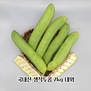 국산 생작두콩 2kg 내외(콩깍지포함 특품)