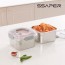 셰퍼 스퀘어락 패밀리 스텐 밀폐용기 2종 세트(2500ml*2ea)
