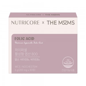 [뉴트리코어] NUTRICORE x THE MOMS 하이퍼셀 활성형 엽산 800 2박스(200mg x 60정) - 단품 2박스