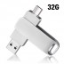 [보스위즈] USB 3.2 C타입 OTG 2in1 유에스비 양면스윙 메모리 벌크형 32G