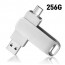[보스위즈] USB 3.2 C타입 OTG 2in1 유에스비 양면스윙 메모리 벌크형 256G